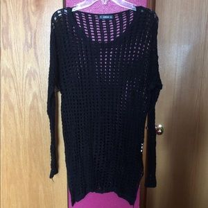 Black knitted cover up!